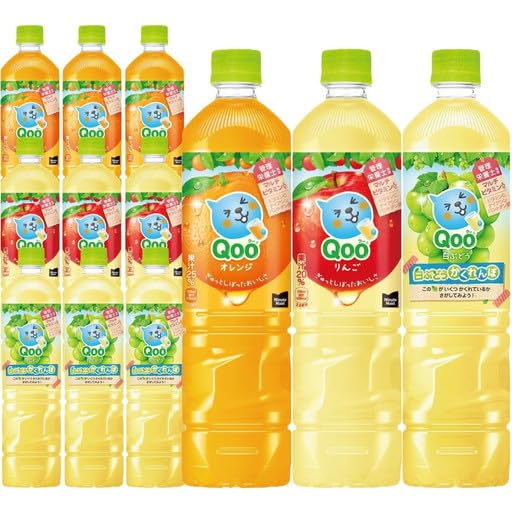 qoo様　12本 Amazon.co.jp: Qoo クー 950ml 12本 オレンジ りんご 白ぶどう 3種 x各
